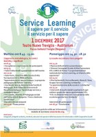 1 dicembre 2017 - Convegno SERVICE LEARNING, il sapere per il servizio, il servizio per il sapere.