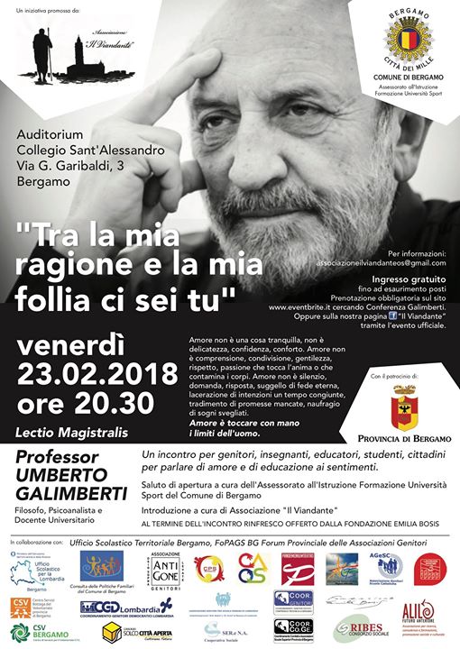 23 febbraio-UMBERTO GALIMBERTI a Bergamo